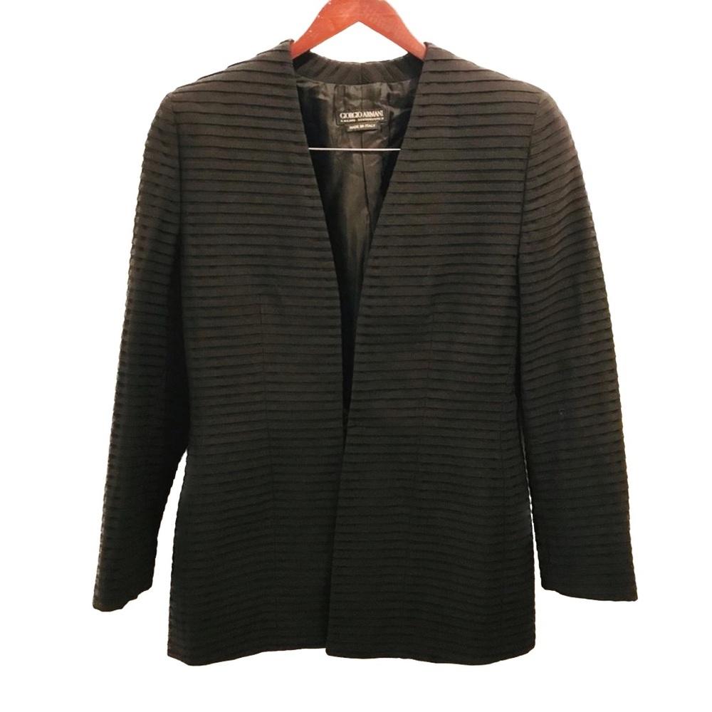 Giorgio Armani Blazer Jacket 40 black wool